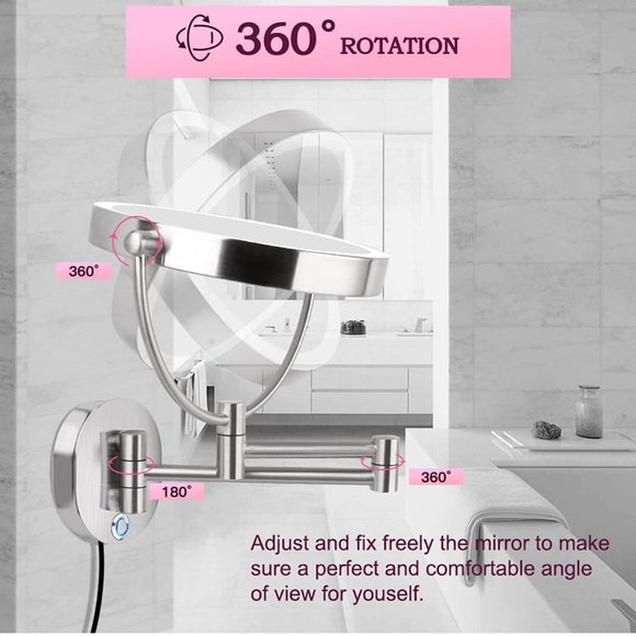 LED Wall Mount Mirror - Picture 3 of 7